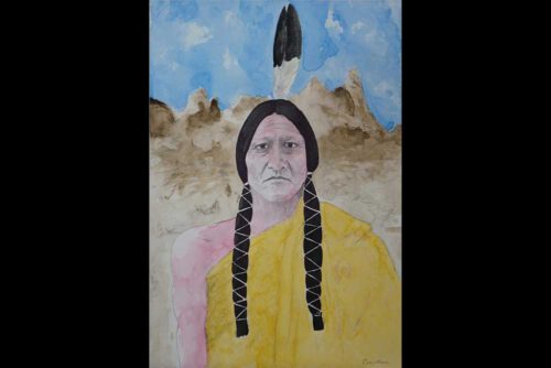 Sitting Bull As A Monk by Craig Moore